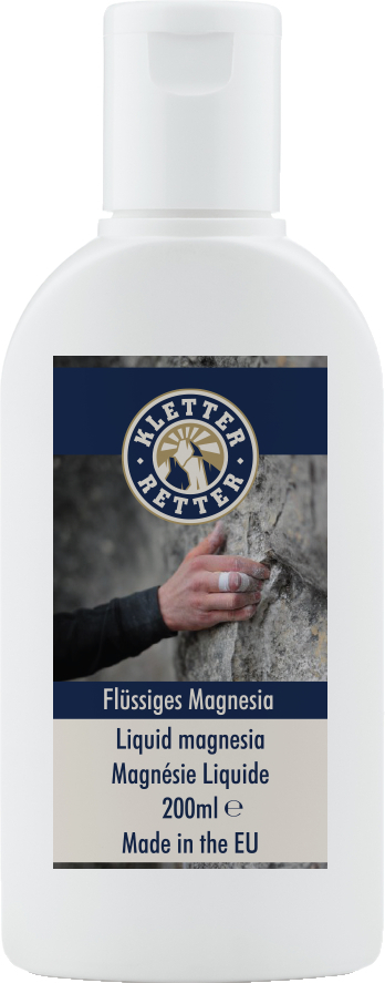 Flasche Kletterretter Flüssiges Magnesia 200ml für besseren Halt an der Kletterwand