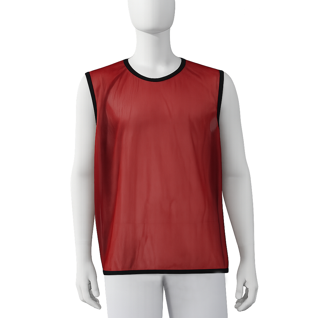 Rotes ärmelloses Trainingsleibchen