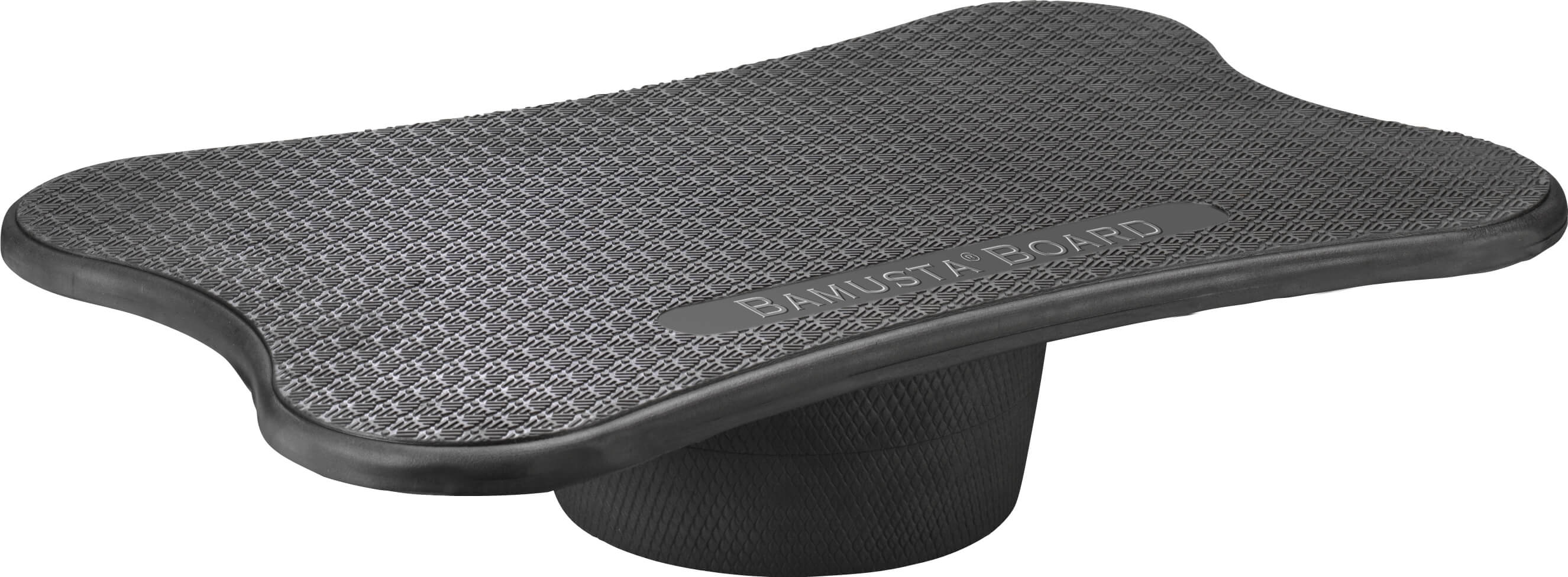 Schwarzes BAMUSTA Balance-Board mit rutschfester Oberfläche