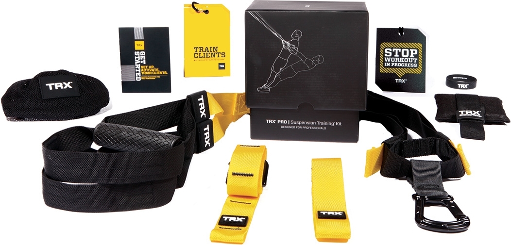 TRX PRO Suspension Training Kit mit Gurtbändern, Türanker und Anleitung für Heimtraining
