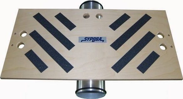 SYPOBA Balance Board aus Holz mit Antirutsch-Streifen für Fitness-Übungen