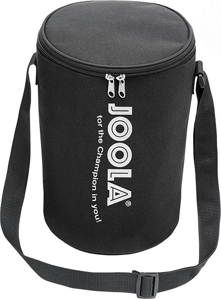 Schwarze JOOLA Balltasche mit Reißverschluss und verstellbarem Tragegurt