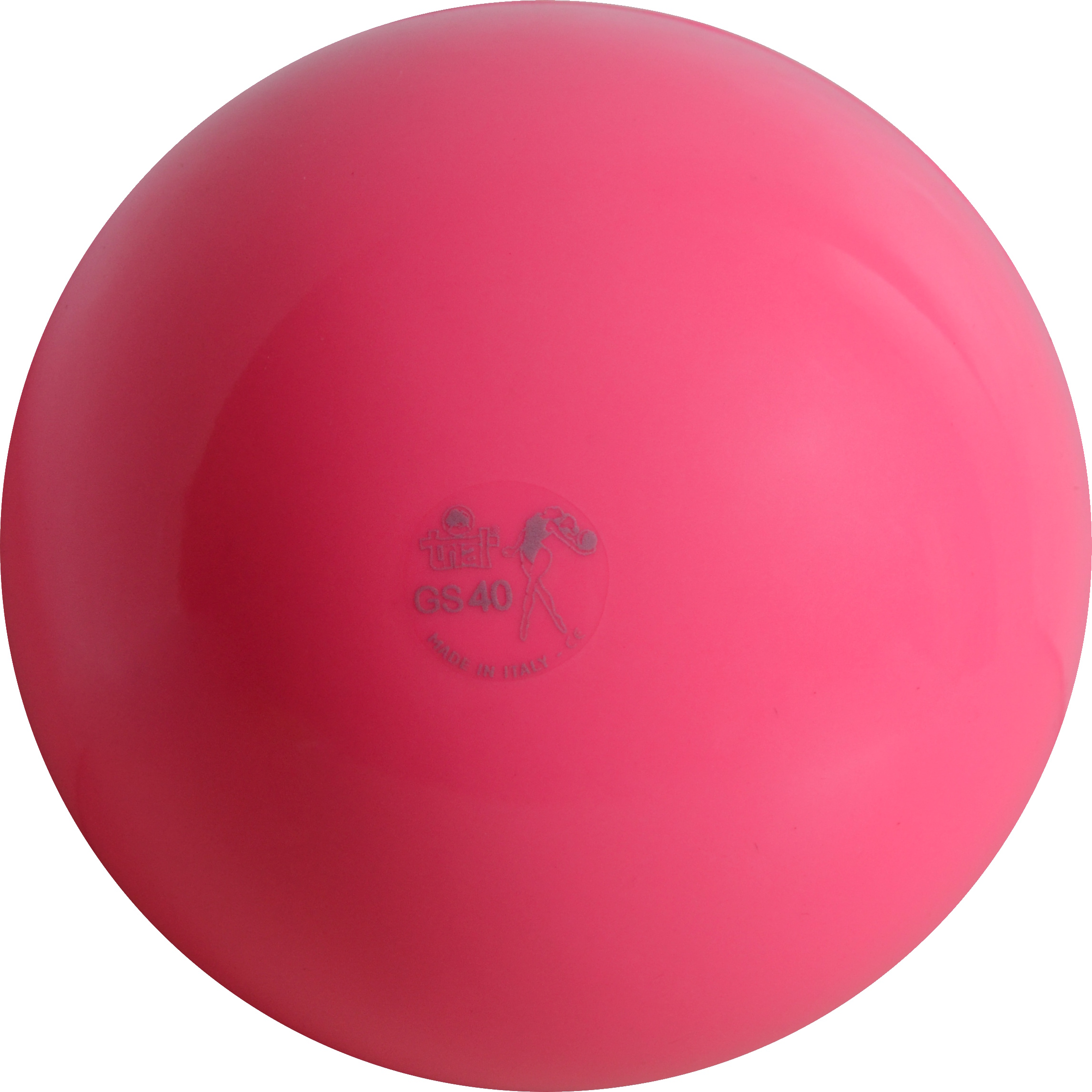 Balle de gymnastique ronde rouge pour des exercices de fitness variés