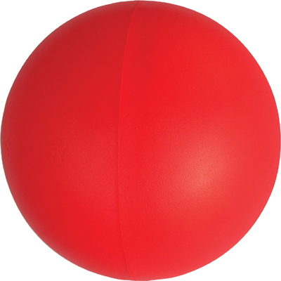 Balle anti-stress ronde rouge en mousse souple
