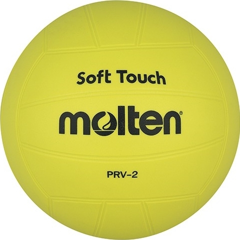 Gelber Molten Volleyball mit 'Soft Touch' Aufschrift