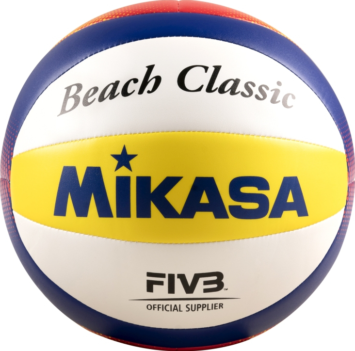 Mikasa Beach Classic Volleyball weiß gelb blau