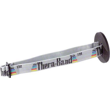 Thera-Band Türanker befestigt an einem Türrahmen, ideal zum Sichern von Fitnessbändern für verschiedene Übungen