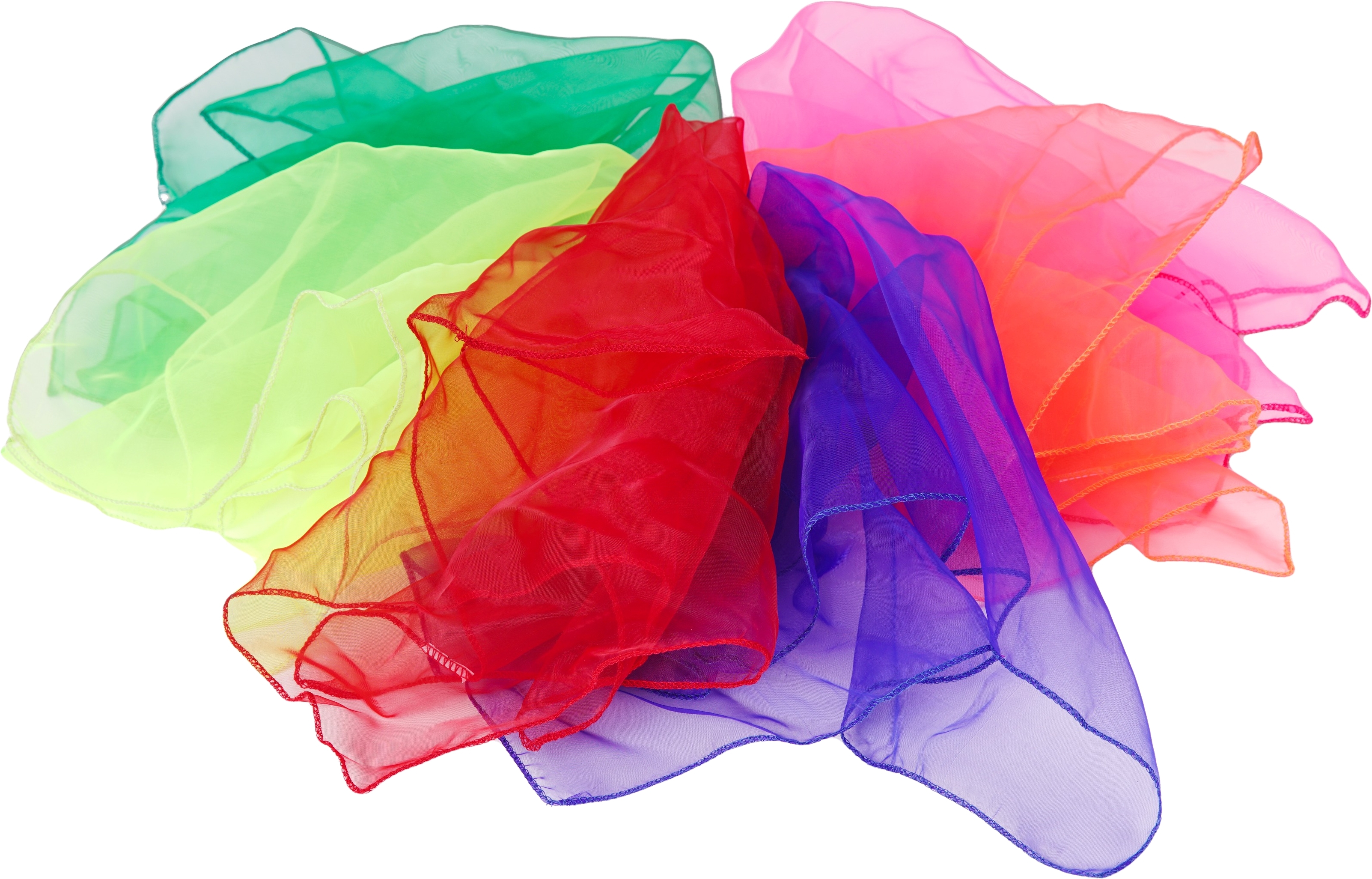 Verschiedene farbige Chiffon-Schals für Tanz und Performance