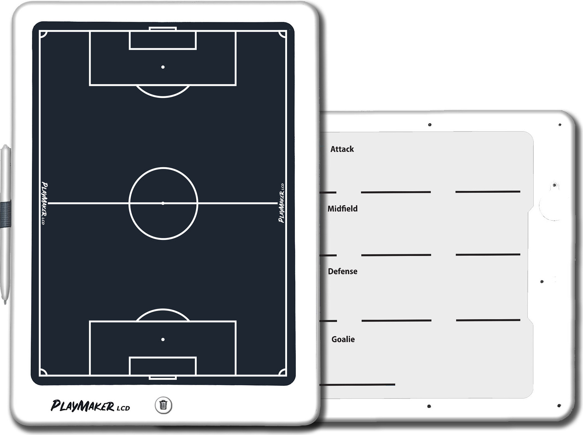 Elektronische Taktiktafel für Fußball mit Spielfeld- und Teamaufstellungen