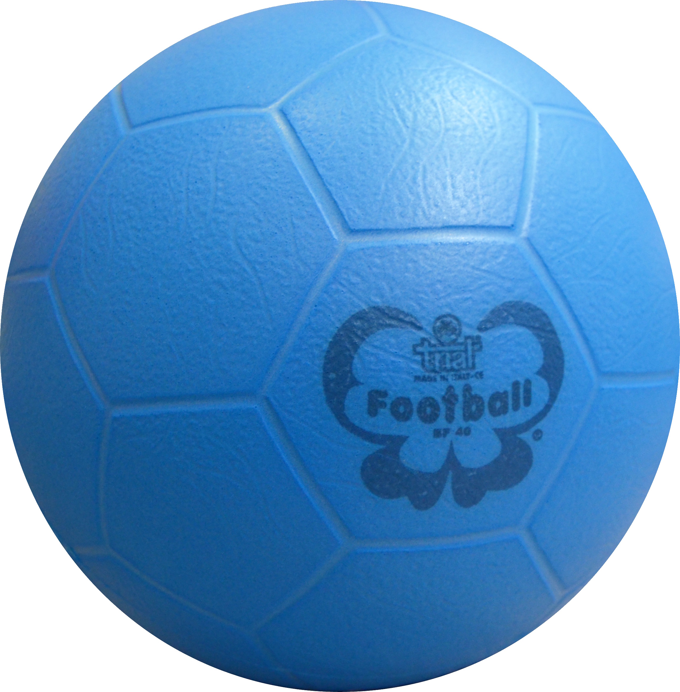 Ein blauer Fussball für Innenbereich, ideal für Kinder