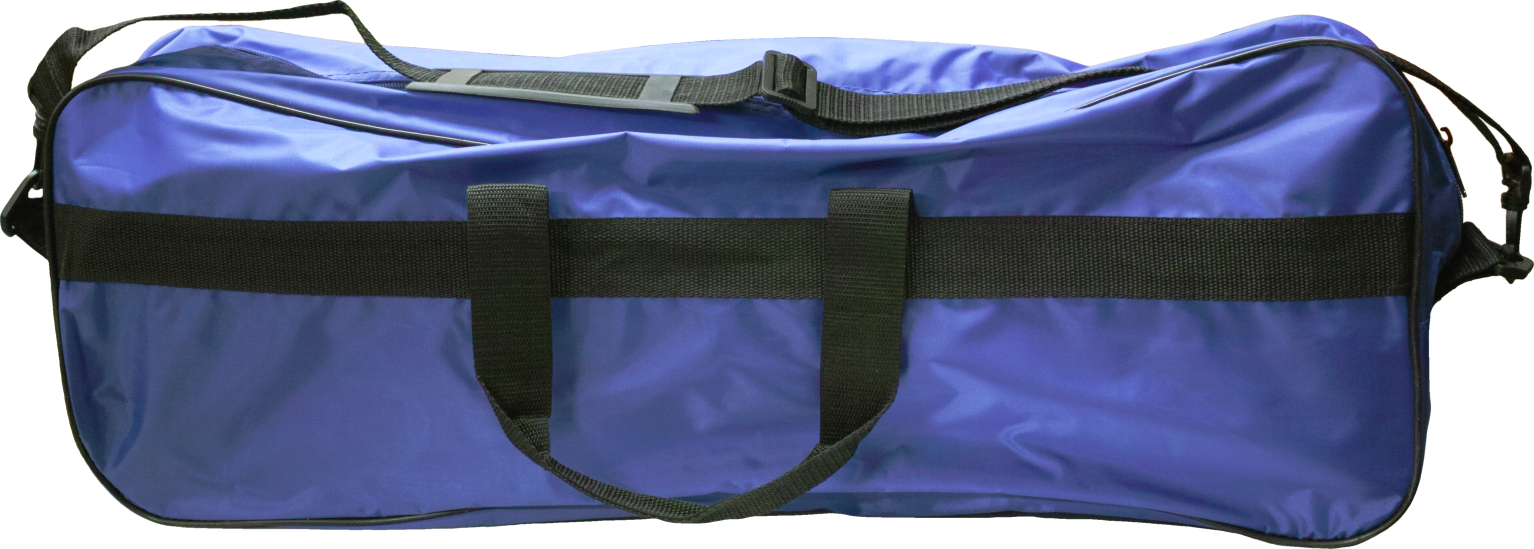 Große blaue Sporttasche mit schwarzen Tragegurten und stabilem Material ideal für das Fitnessstudio oder Reisen