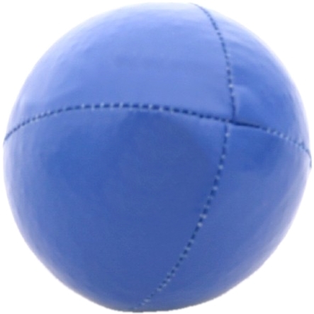 Palla da softball blu in similpelle cucita a mano