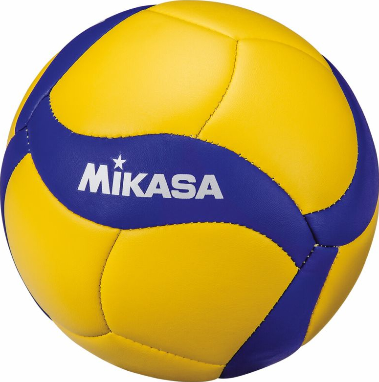 Gelb-blauer Mikasa Volleyball