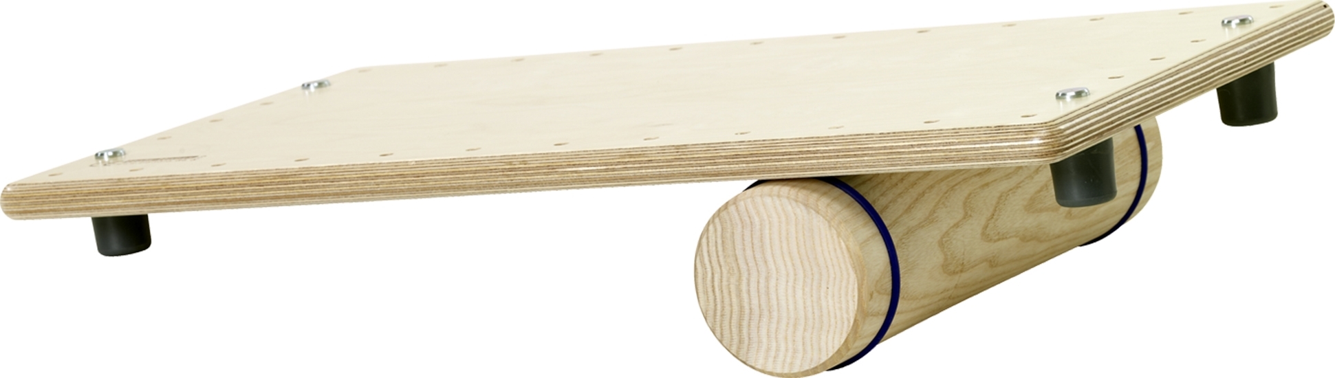 Holz-Balancebrett mit Rolle für Gleichgewichtstraining und Koordination